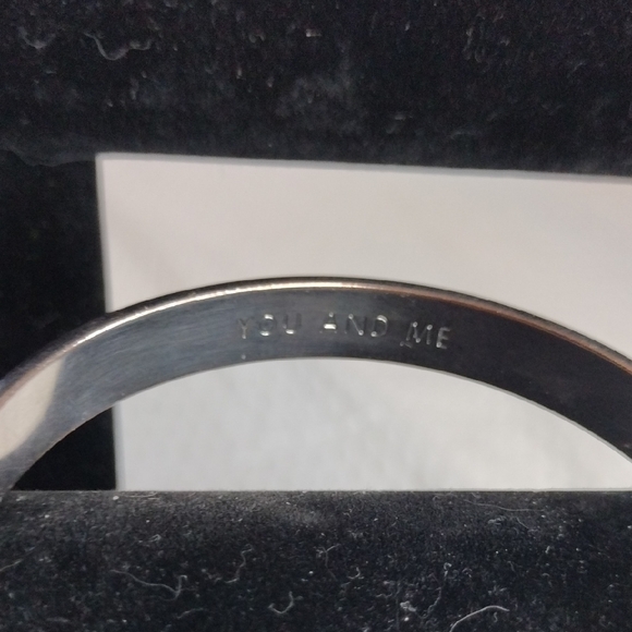 Kate Spade Silver Bangle Bracelet YOU AND ME - Picture 4 of 11